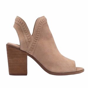 Steve Madden Macro Suede Cutout Block Heel Bootie